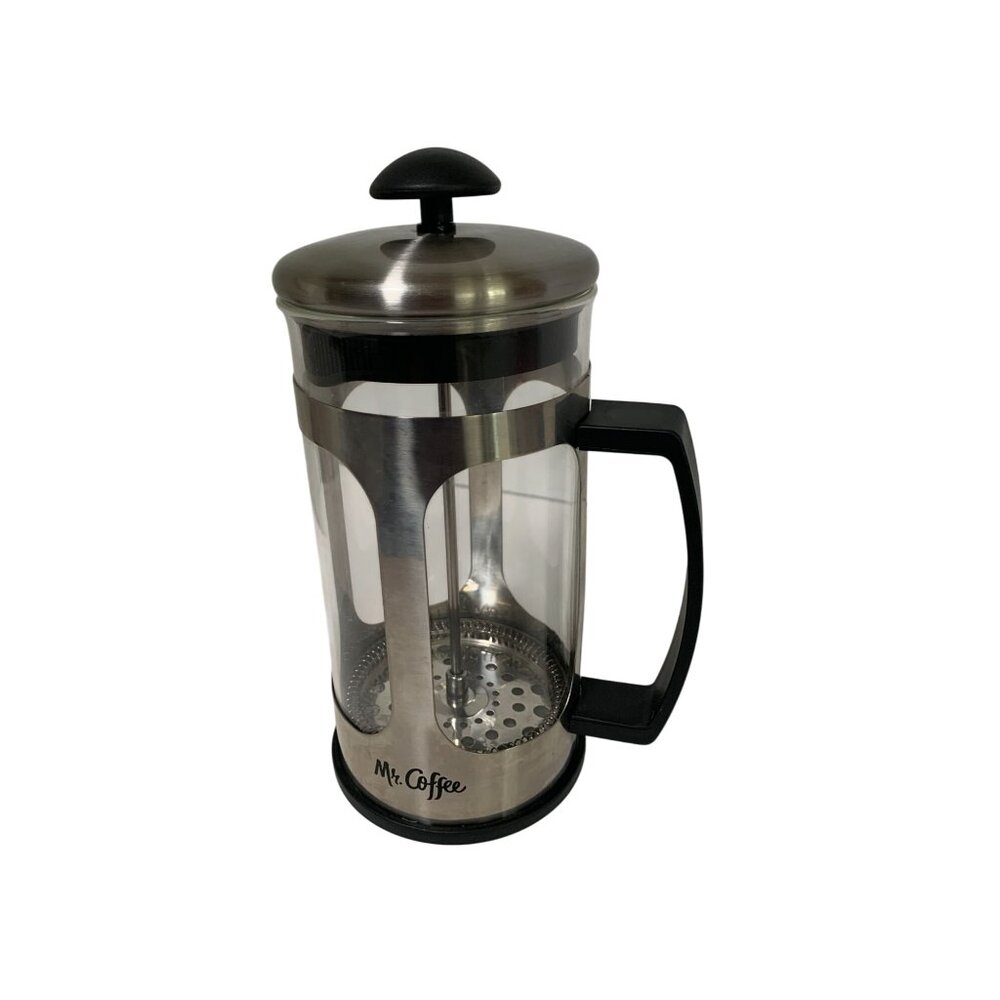 Mr Coffee Stainless Steel French Press Coffee Maker 1.2 Quart